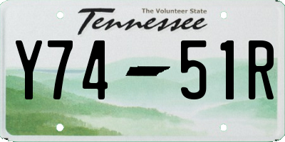 TN license plate Y7451R