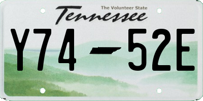 TN license plate Y7452E