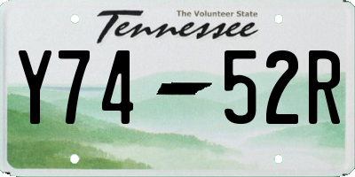 TN license plate Y7452R