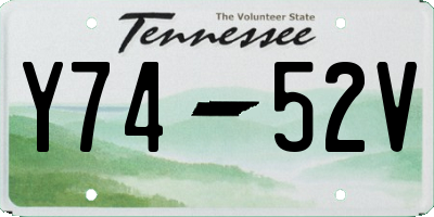 TN license plate Y7452V