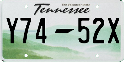 TN license plate Y7452X