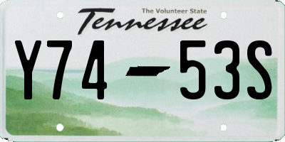 TN license plate Y7453S