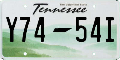 TN license plate Y7454I