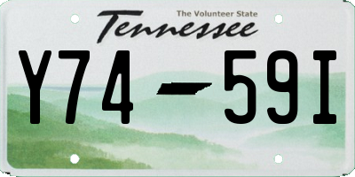 TN license plate Y7459I