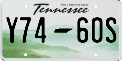 TN license plate Y7460S