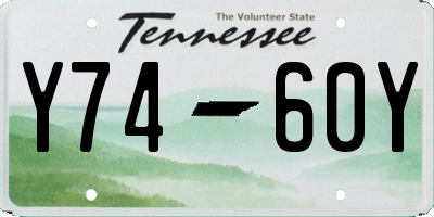 TN license plate Y7460Y