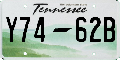 TN license plate Y7462B