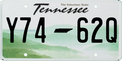 TN license plate Y7462Q