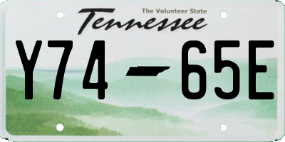 TN license plate Y7465E