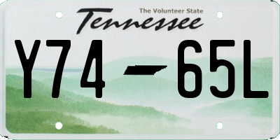 TN license plate Y7465L