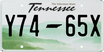 TN license plate Y7465X