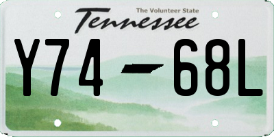 TN license plate Y7468L