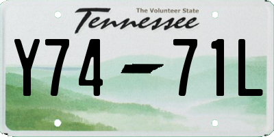 TN license plate Y7471L