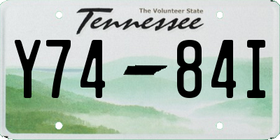 TN license plate Y7484I