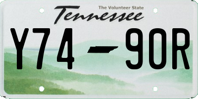 TN license plate Y7490R