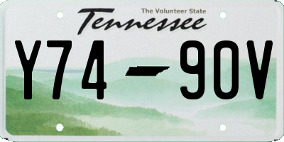 TN license plate Y7490V