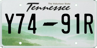 TN license plate Y7491R