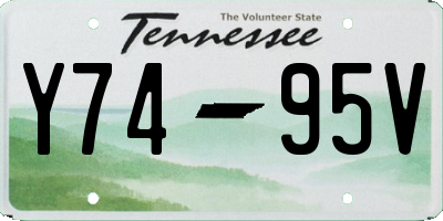 TN license plate Y7495V