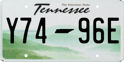 TN license plate Y7496E