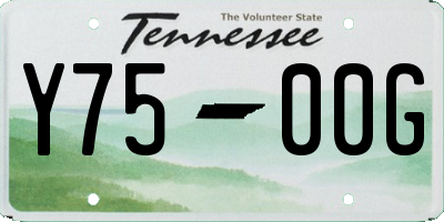 TN license plate Y7500G