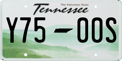 TN license plate Y7500S