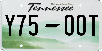 TN license plate Y7500T