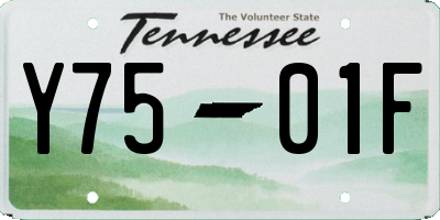TN license plate Y7501F
