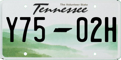 TN license plate Y7502H