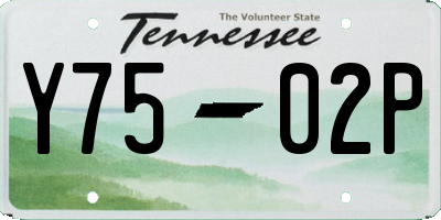TN license plate Y7502P