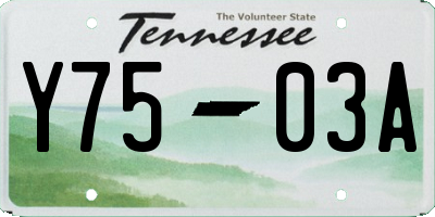 TN license plate Y7503A