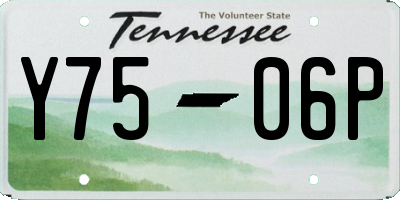 TN license plate Y7506P