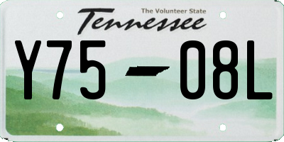 TN license plate Y7508L