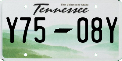 TN license plate Y7508Y