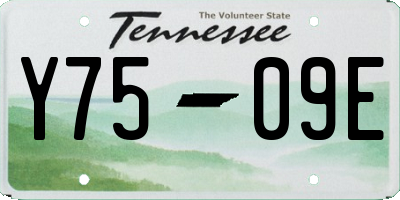 TN license plate Y7509E
