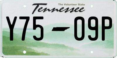 TN license plate Y7509P