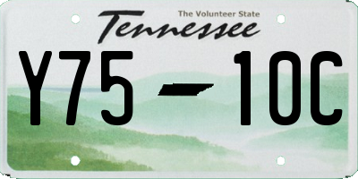 TN license plate Y7510C