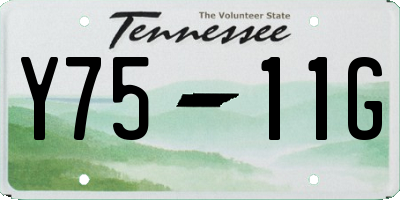 TN license plate Y7511G