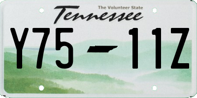 TN license plate Y7511Z