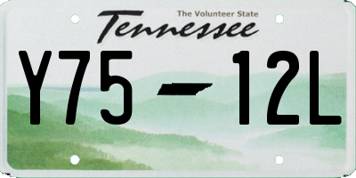 TN license plate Y7512L