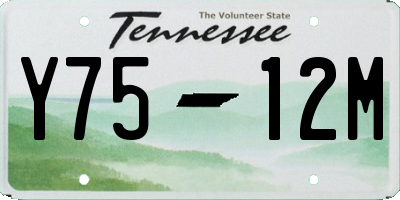 TN license plate Y7512M