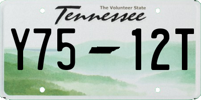 TN license plate Y7512T