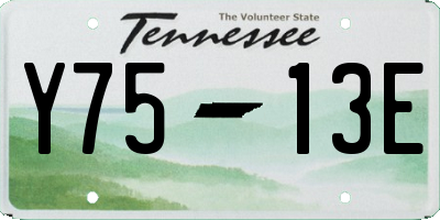 TN license plate Y7513E