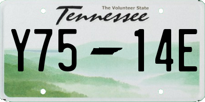 TN license plate Y7514E