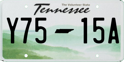 TN license plate Y7515A