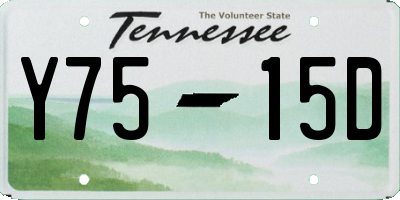 TN license plate Y7515D