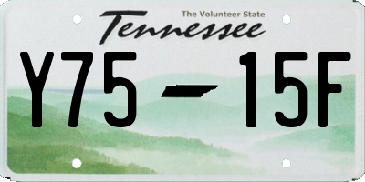 TN license plate Y7515F