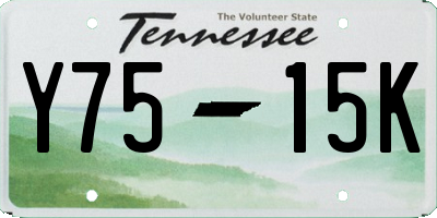 TN license plate Y7515K
