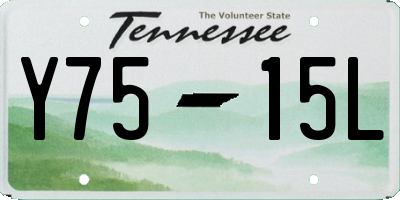 TN license plate Y7515L