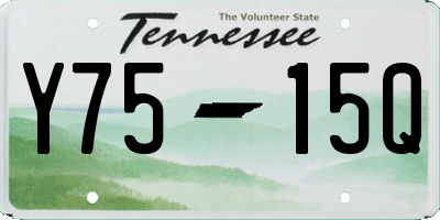 TN license plate Y7515Q