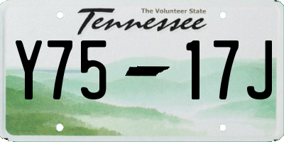 TN license plate Y7517J